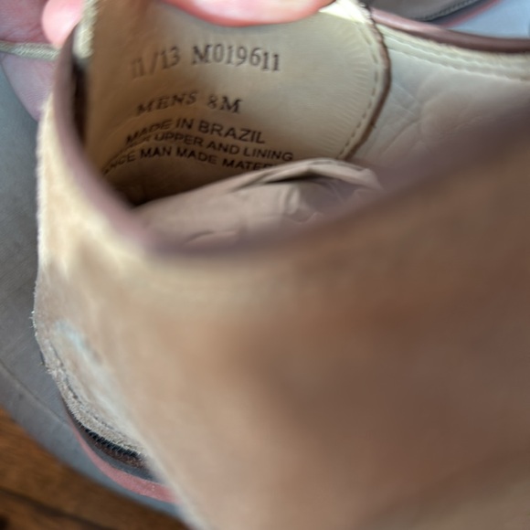 1901 Nordstrom Round Roe Oxford Suede Lace Up Dress Shoes Men's 8M - Picture 9 of 11